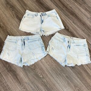 William Rast Bundle (3) Denim cutoff shorts - ALL SIZE 28